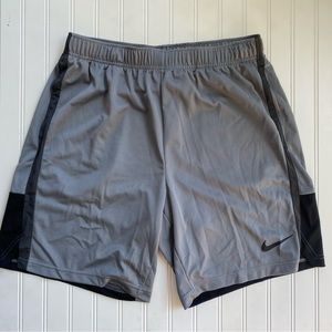 Gray and Black Nike Gym Shorts with Pockets - Men’s XL